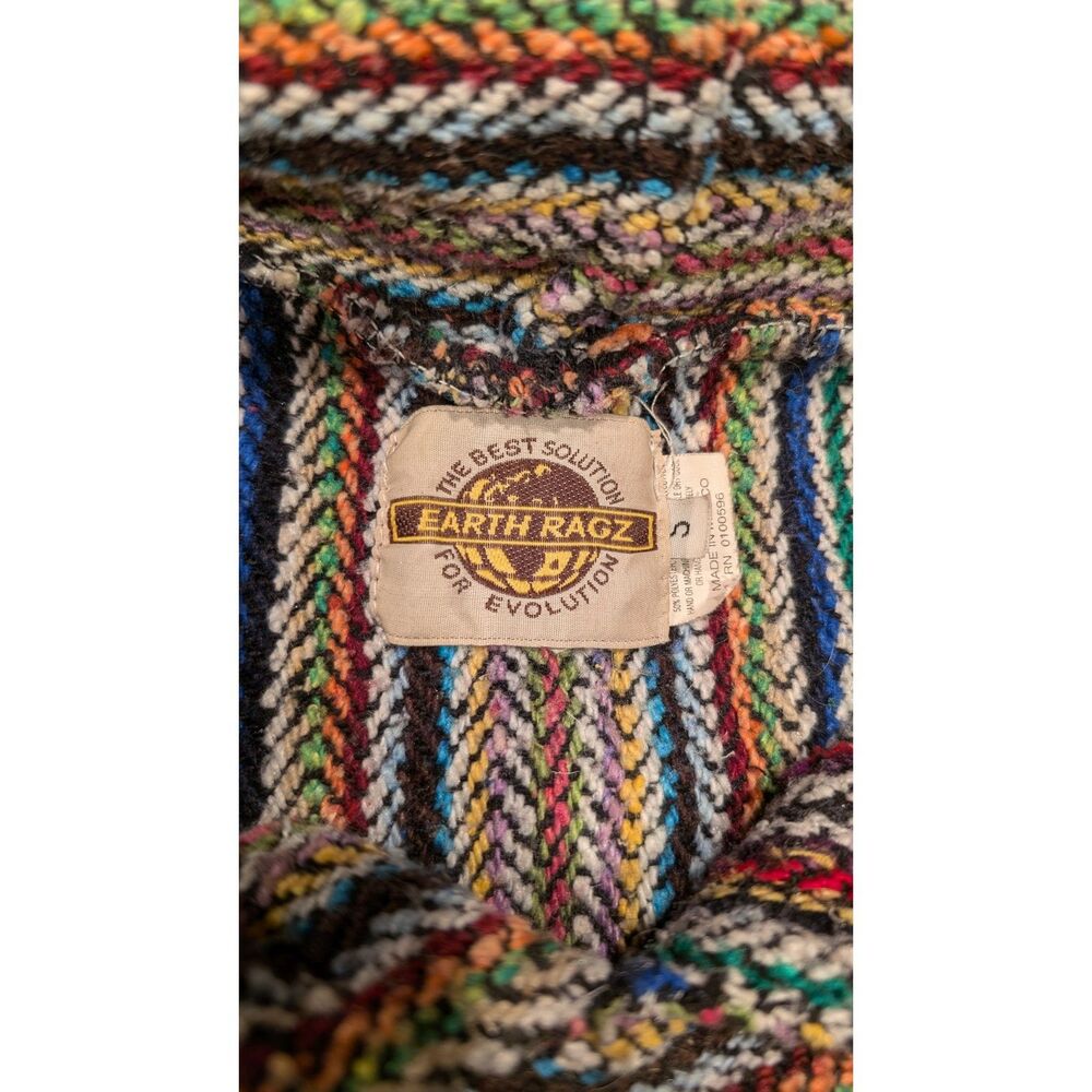 Vintage Earth Baja Hippie Pullover Size S - Picture 5 of 9